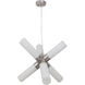 Bejamin 6 Light 21.75 inch Polished Nickel Mini Pendant Ceiling Light