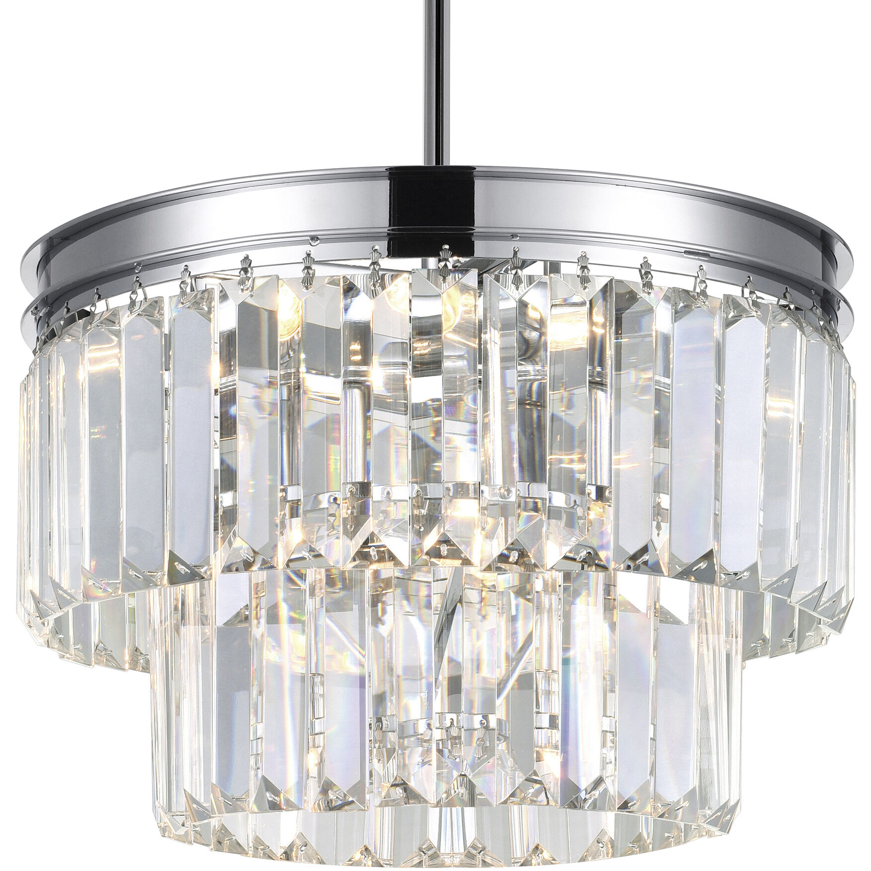 Weiss 5 Light 8 inch Chrome Down Mini Chandelier Ceiling Light