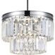 Weiss 5 Light 8 inch Chrome Down Mini Chandelier Ceiling Light