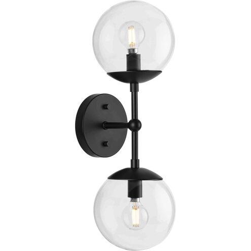 Atwell 2 Light 6.75 inch Matte Black Wall Sconce Wall Light