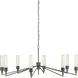 Delgado 8 Light 51.75 inch Antique Black Chandelier Ceiling Light