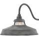 Troyer Outdoor Wall Mount Lantern in Aged Zinc