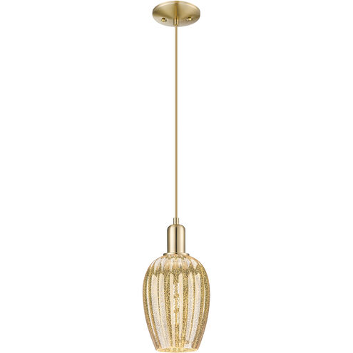 Downtown Urban Preston 1 Light 6.25 inch Champagne Bronze Mini Pendant Ceiling Light in Mercury