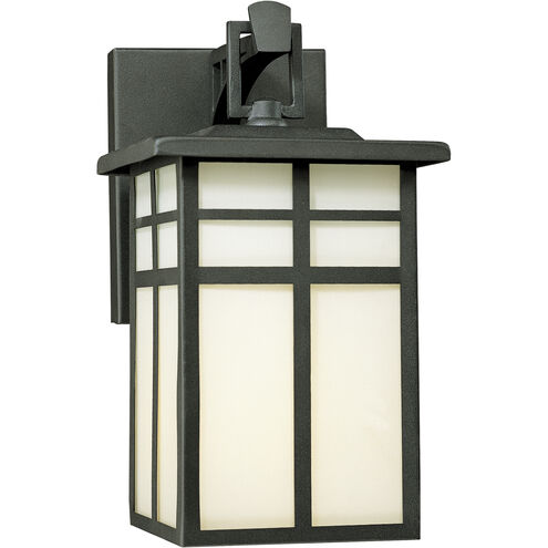 Mission 1 Light 11 inch Black Outdoor Sconce