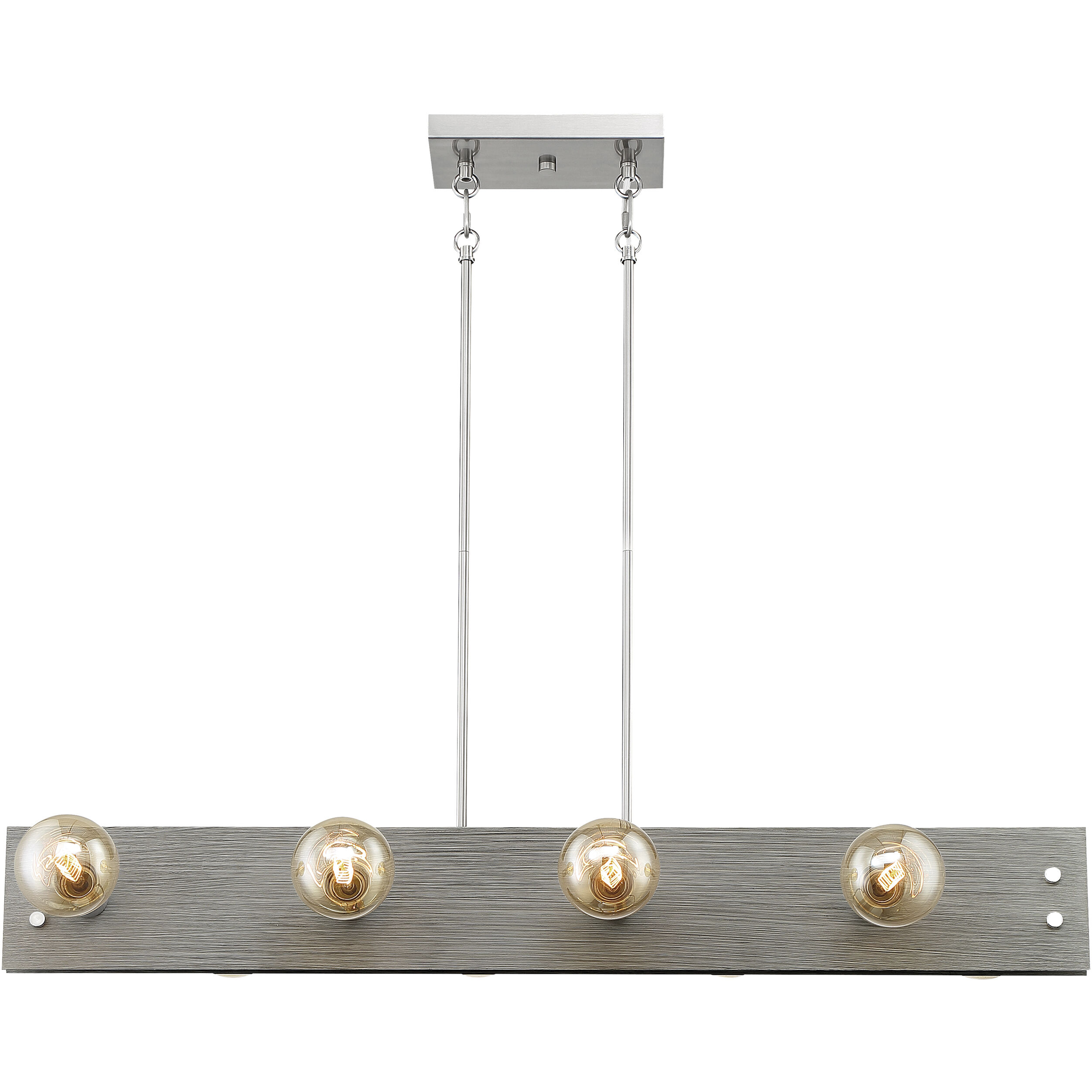 Stella 8 Light 6 inch Driftwood and Brushed Nickel Accents Pendant Ceiling Light