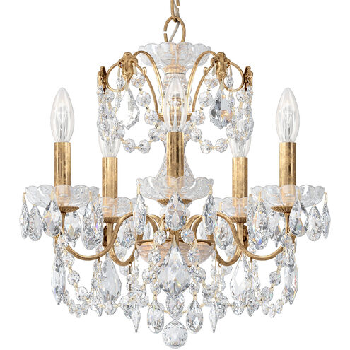 Century 5 Light 17 inch French Gold Chandelier Ceiling Light