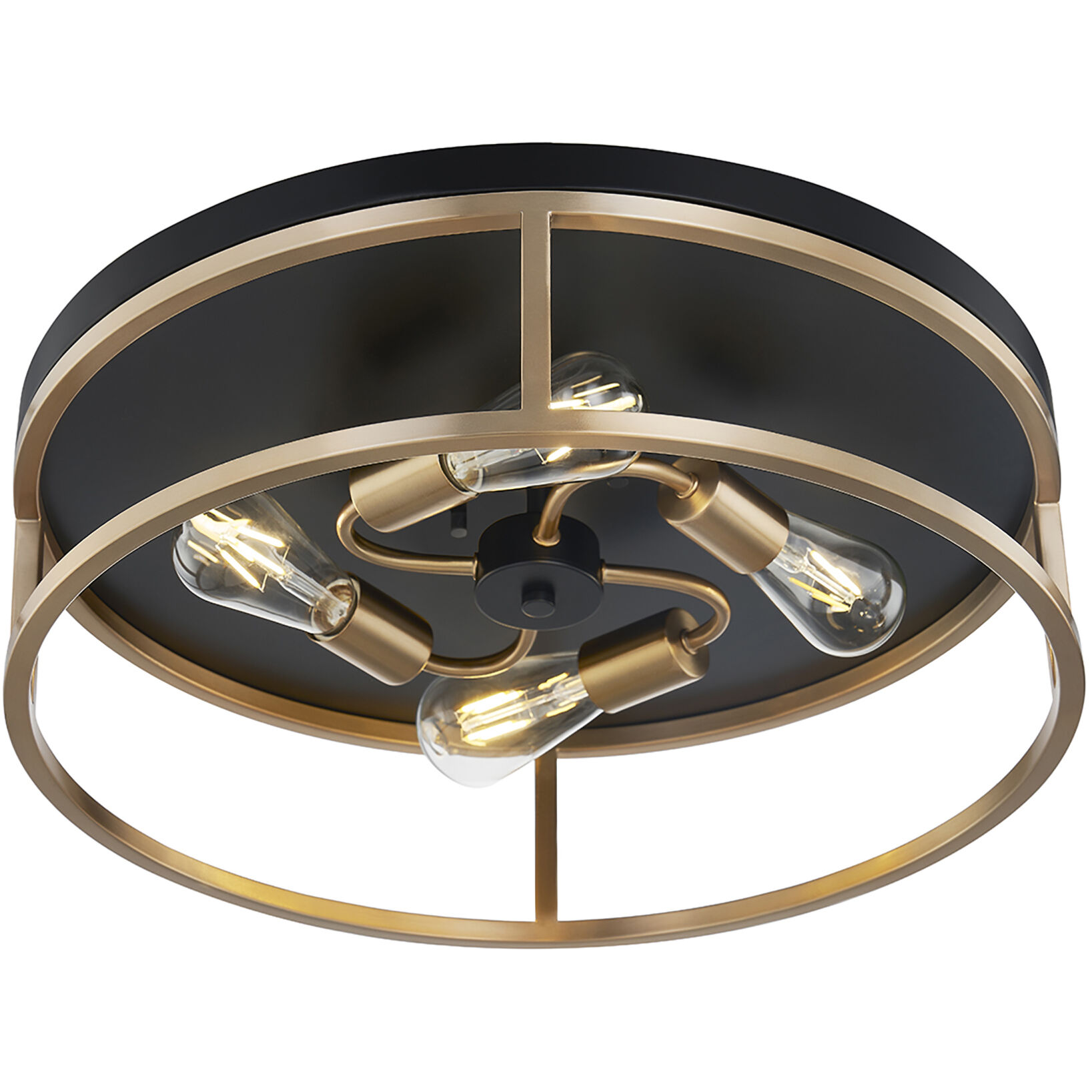 Knox LED 20 inch Matte Black Flush Mount Ceiling Light