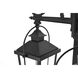 Luz 3 Light 84.5 inch Black Outdoor Post Light