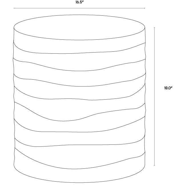 Corey 18 X 16.5 inch Black Outdoor End Table