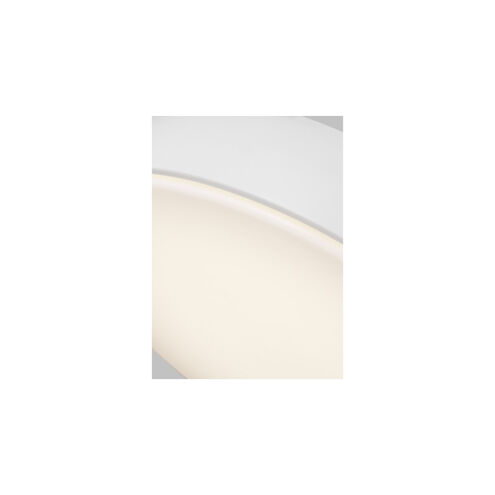 Sean Lavin Kosa LED 18 inch Matte White Flush Mount Ceiling Light, Integrated LED