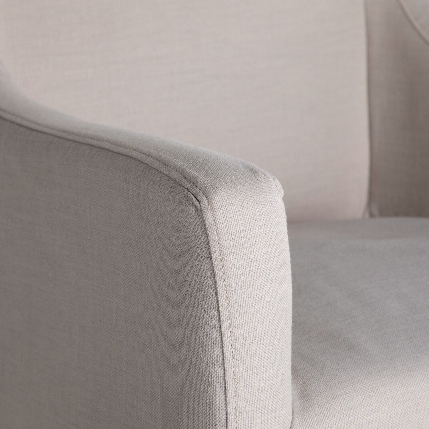 Kayla Ivory Beige / Painted Black Dining Chair