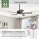 Swanson 44 inch New Bronze with American Walnut/Greyed Walnut Blades Ceiling Fan