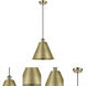 Ballston Cone LED 12 inch Antique Brass Mini Pendant Ceiling Light