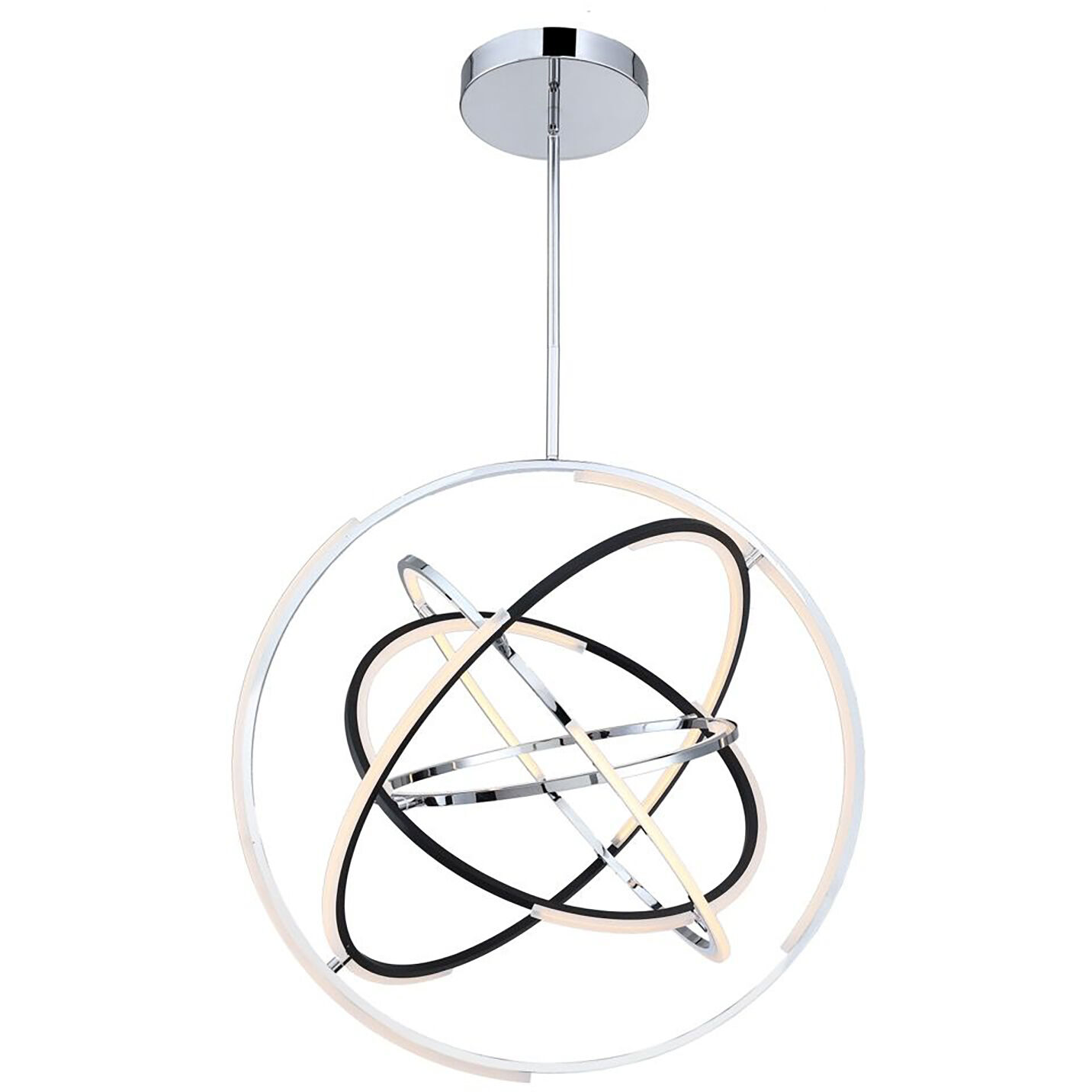 Trilogy LED 32 inch Polished Nickel Pendant Ceiling Light