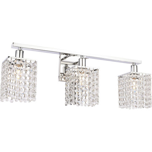 Phineas 3 Light 24 inch Chrome Wall sconce Wall Light