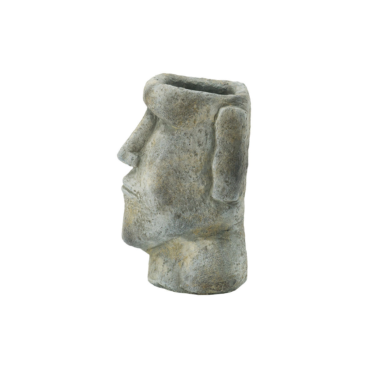 Easter Island Gray Outdoor Planter