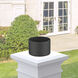 Allison 2 inch Textured Black Hidden Pier Mount Adapter