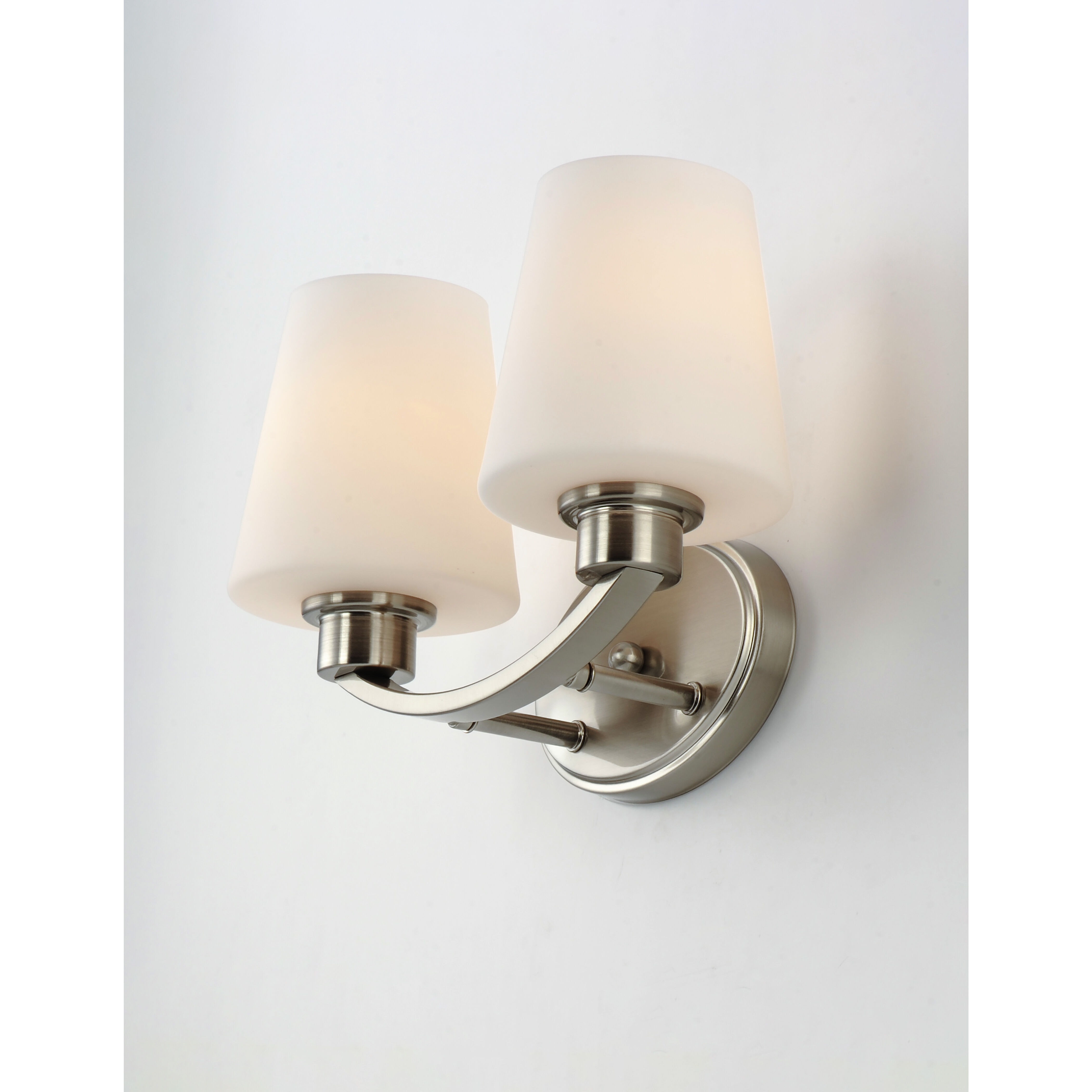 Shelter 2 Light 13 inch Satin Nickel Bath Vanity Wall Light
