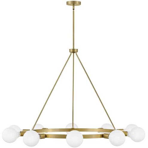 Orla LED 36 inch Lacquered Brass Chandelier Ceiling Light