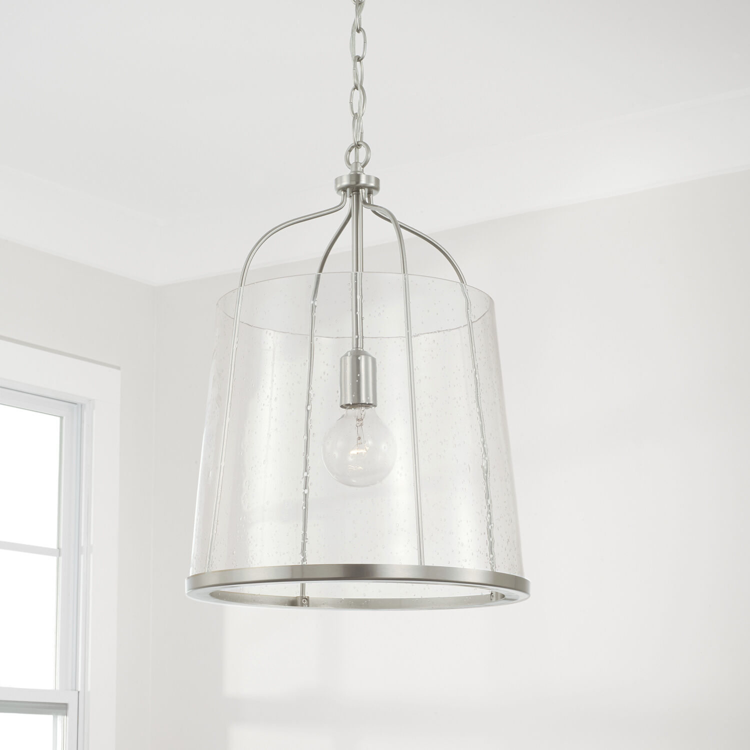 Madison 1 Light 14 inch Brushed Nickel Pendant Ceiling Light