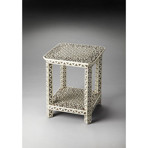 Bone Inlay Amelia 24 X 18 inch Brown Bone Inlay Accent Table