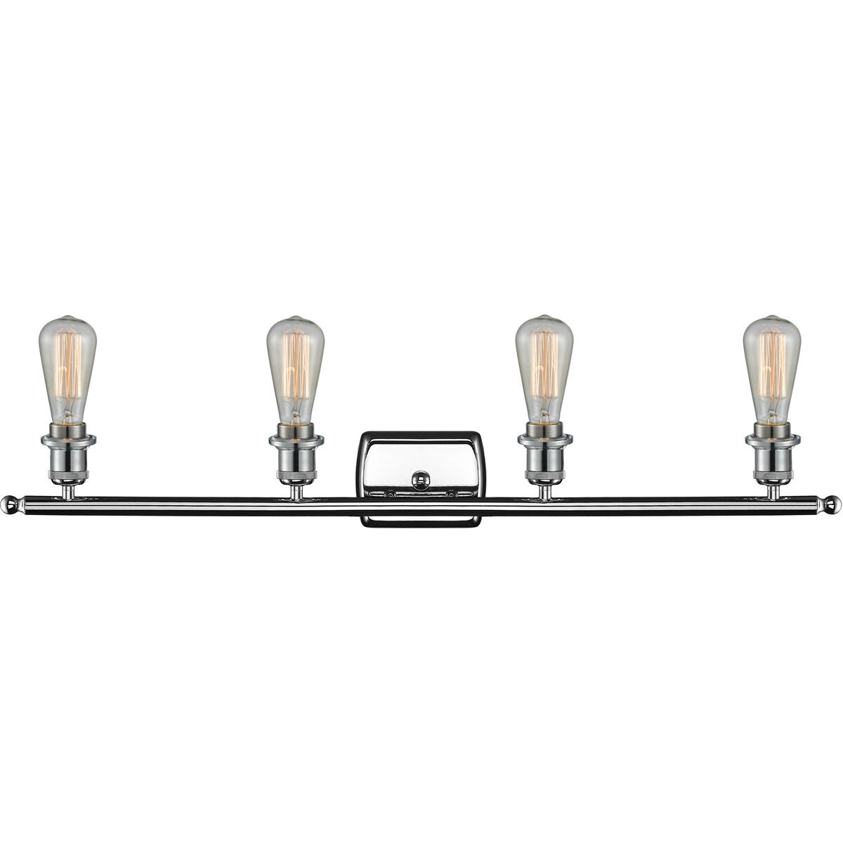 Ballston Bare Bulb LED 36 inch Polished Chrome Bath Vanity Light Wall Light, Ballston