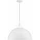 Soto 1 Light 20 inch White Pendant Ceiling Light
