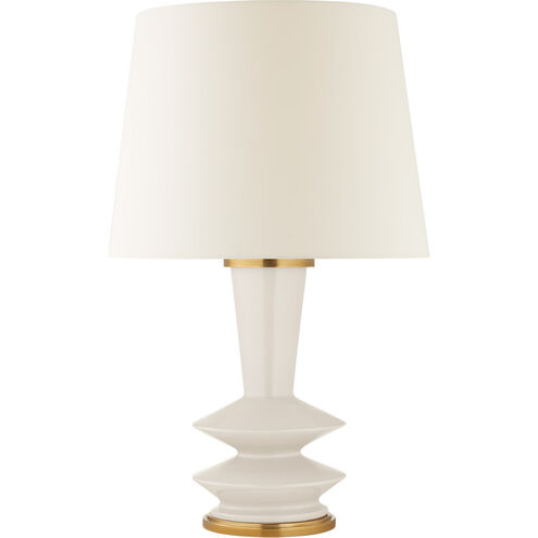 Christopher Spitzmiller Whittaker 30 inch 100 watt Ivory Table Lamp Portable Light, Medium