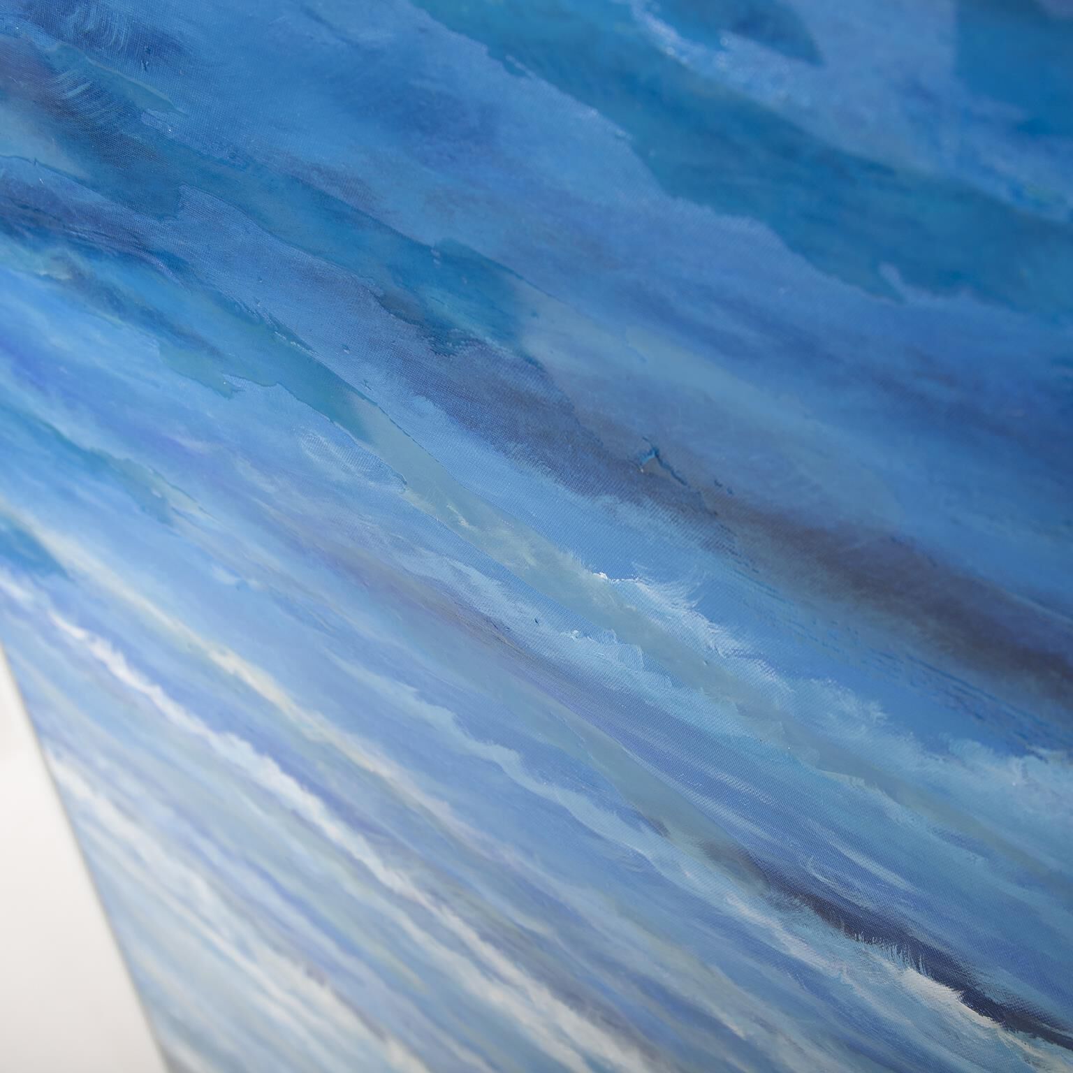 Calm Sea 51.75 X 51.75 inch Hand Painted Original Art