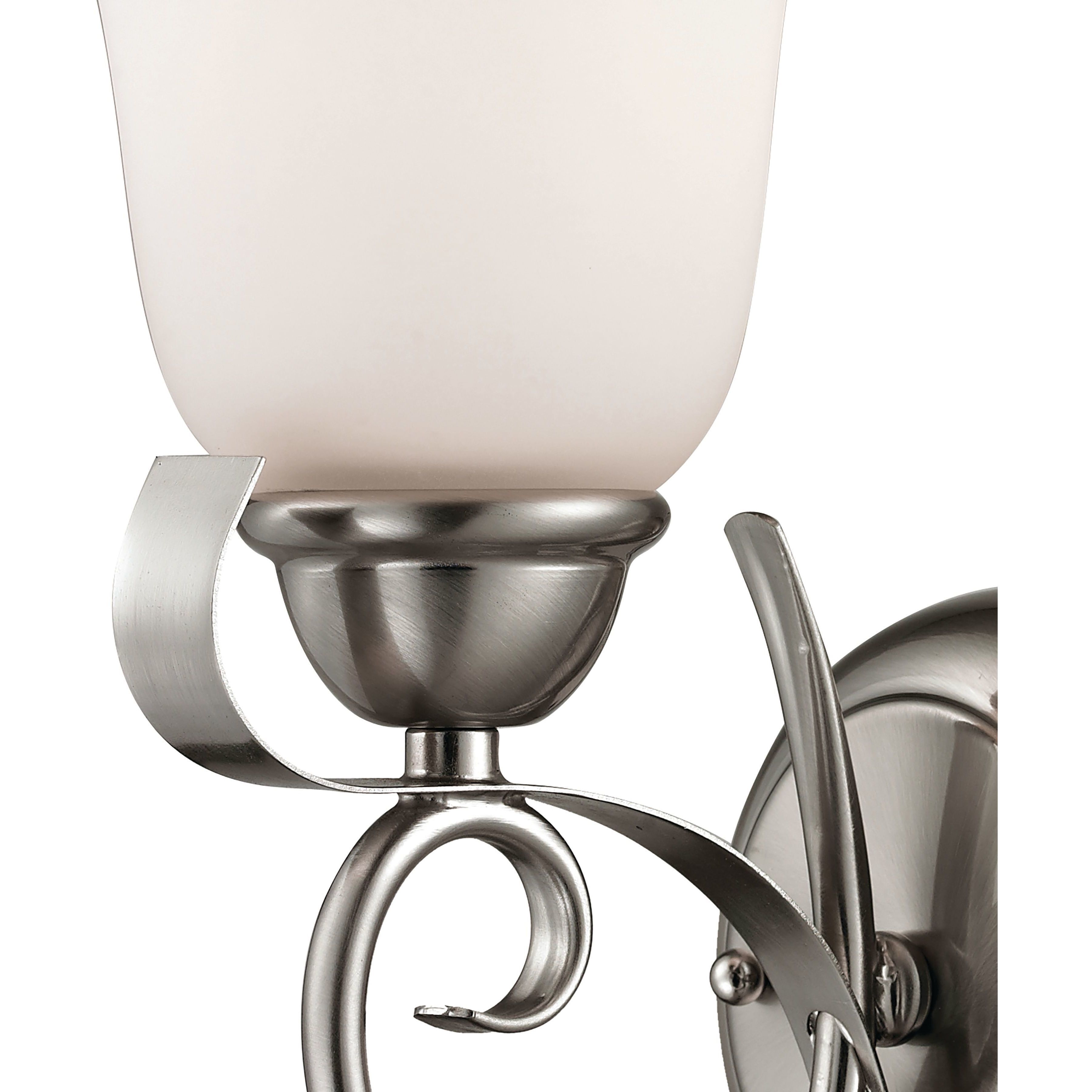 Brighton 1 Light 8 inch Brushed Nickel Vanity Light Wall Light