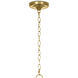 Sadie 1 Light 12.75 inch Natural Brass Pendant Ceiling Light