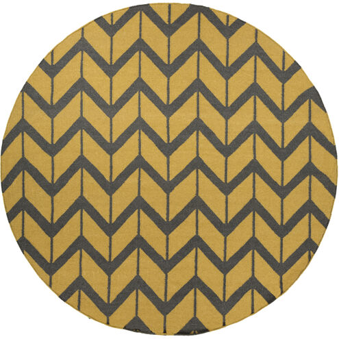 Fallon 96 X 96 inch Bright Yellow, Charcoal Rug