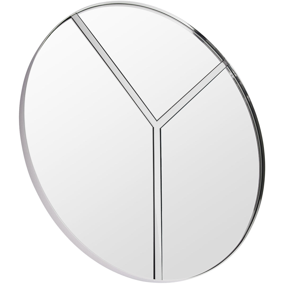 Lyra 30 X 30 inch Polished Nickel and Mirror Accent Mirror, Varaluz Casa