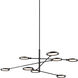 Spectica LED 52.9 inch Matte Black Linear Chandelier Ceiling Light in LED 90 CRI 3000K 277V, Integrated LED