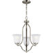 Emmons 3 Light 19.5 inch Brushed Nickel Chandelier Ceiling Light