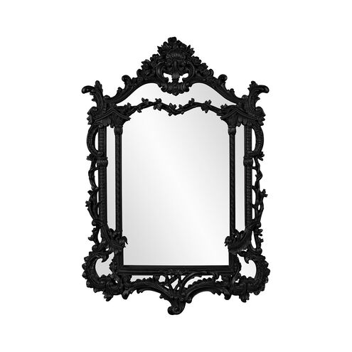 Arlington 49 X 34 inch Glossy Black Wall Mirror