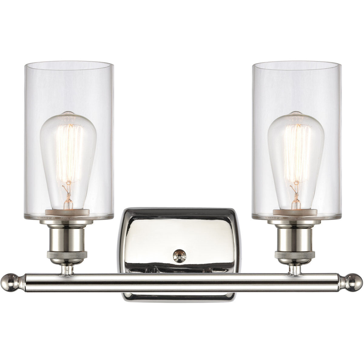 Ballston Clymer LED 16 inch Polished Nickel Bath Vanity Light Wall Light in Clear Glass, Ballston