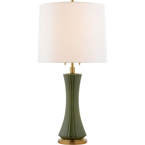 Thomas O'Brien Elena 31 inch 60 watt Emerald Green Table Lamp Portable Light, Large