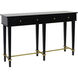 Albert 56 X 16 inch Black and Gold Console table