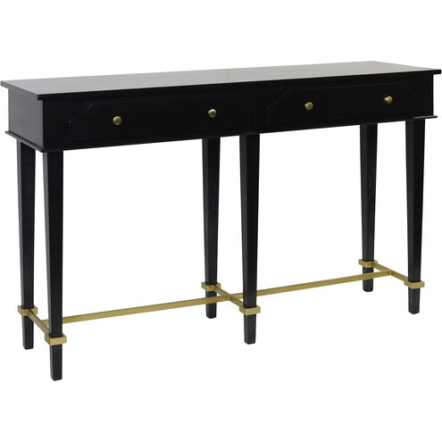 Albert 56 X 16 inch Black and Gold Console table