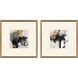 Peaceful Challenge Black and Beige and Metallic Framed Art, The Studio