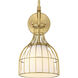 Evensong Wall Sconce Wall Light in Brushed Gold