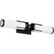 Roselle 2 Light 24 inch Matte Black Vanity Light Wall Light