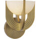 Colette LED 6.25 inch Vintage Brass Bath Vanity Light Wall Light in Vintage Brass and Alabaster