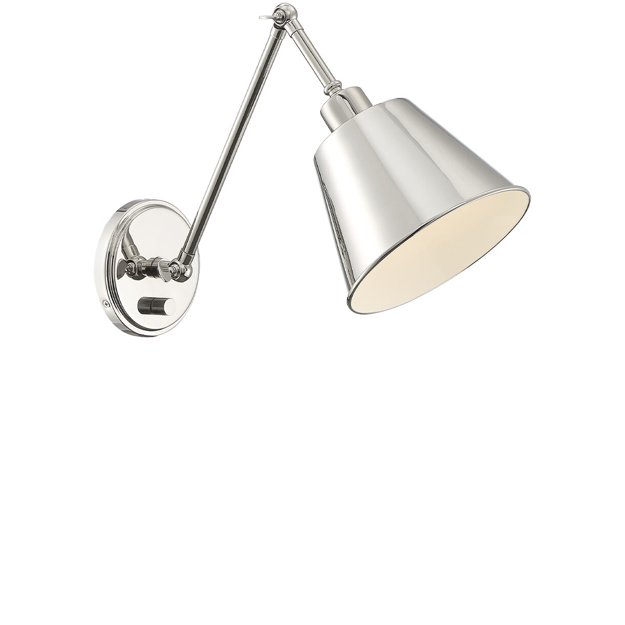 Mitchell 16 inch 60.00 watt Polished Nickel Task Sconce Wall Light