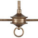 Nottaway 2 Light 40 inch Pyrite Bronze Linear Chandelier Ceiling Light