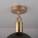 Forked LED 11.42 inch Brass Flush Mount Ceiling Light