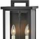 Estate Series Weymouth Outdoor Wall Mount Lantern in Black