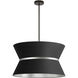 Caterine 4 Light 24 inch Matte Black Chandelier Ceiling Light in Black/Silver Jewel Tone