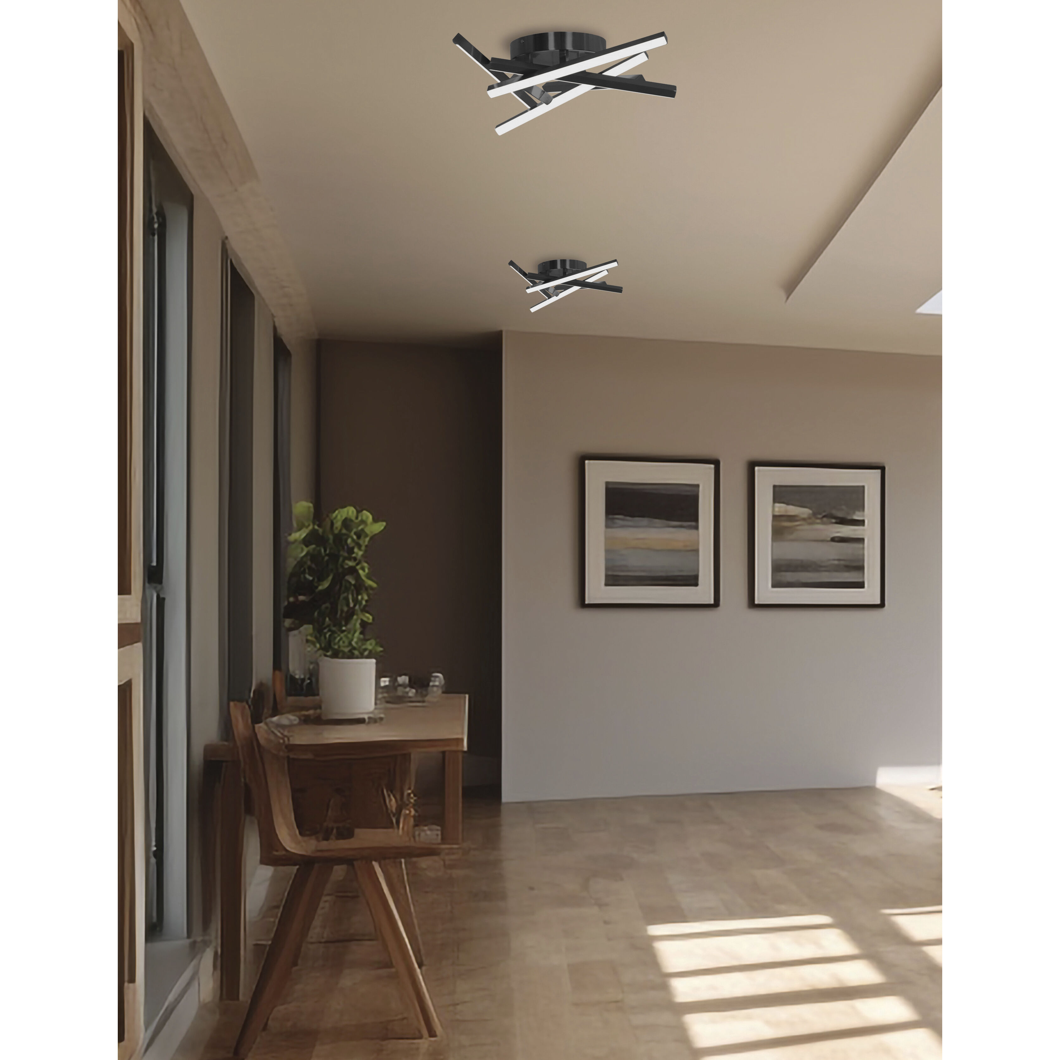 Carly LED 20 inch Matte Black Flush Mount Ceiling Light